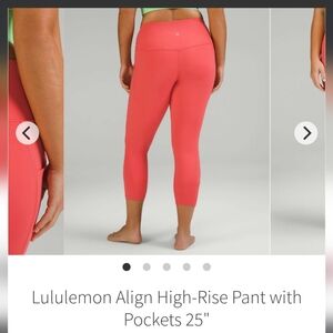 Nwot Lululemon Align With Pockets
